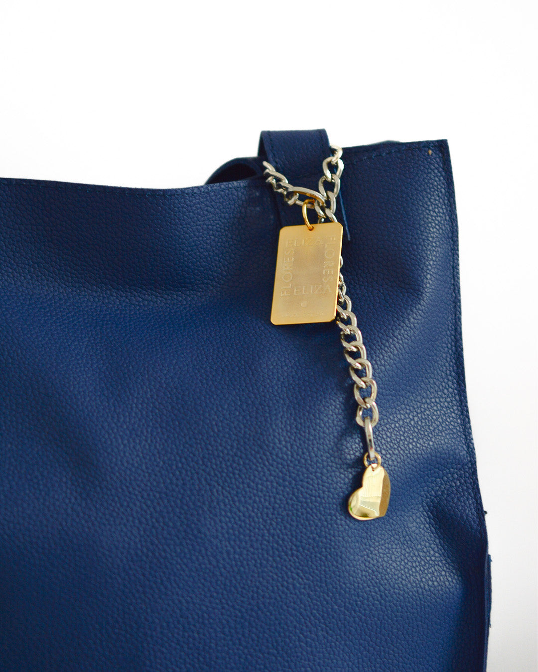 Emma Corazón Tumbaga Azul Cobalto